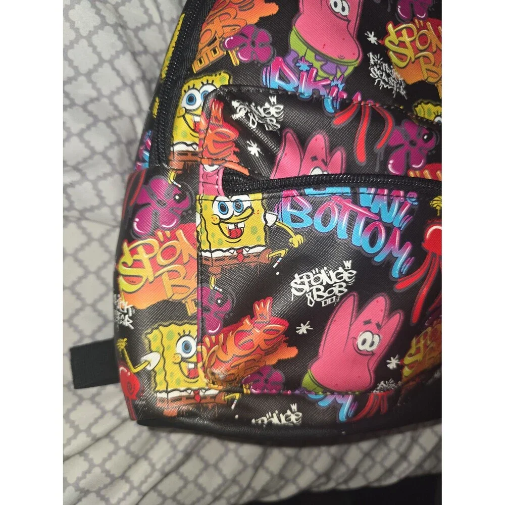 Nickelodeon SpongeBob SquarePants Patrick star graffiti mini backpack bookbag!